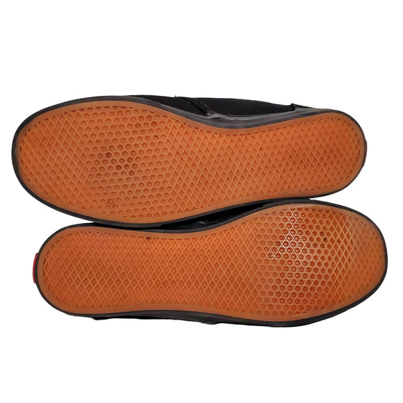 Vans Womens Size 9 Casual Sneakers Skateboarding Shoes Black Canvas Low Top EUC - Picture 6 of 7